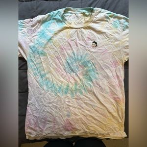 Kimoji Tie Dye Shirt with crying Kim Kardashian Embroidered